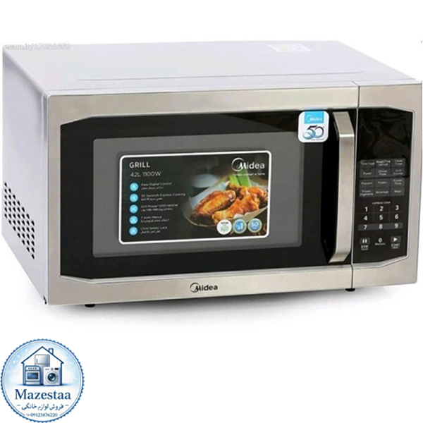مایکروویو مدیا MEG42A5LE با طراحی مدرن و صفحه لمسی، جلوهای زیبا به آشپزخانه شما میدهد.