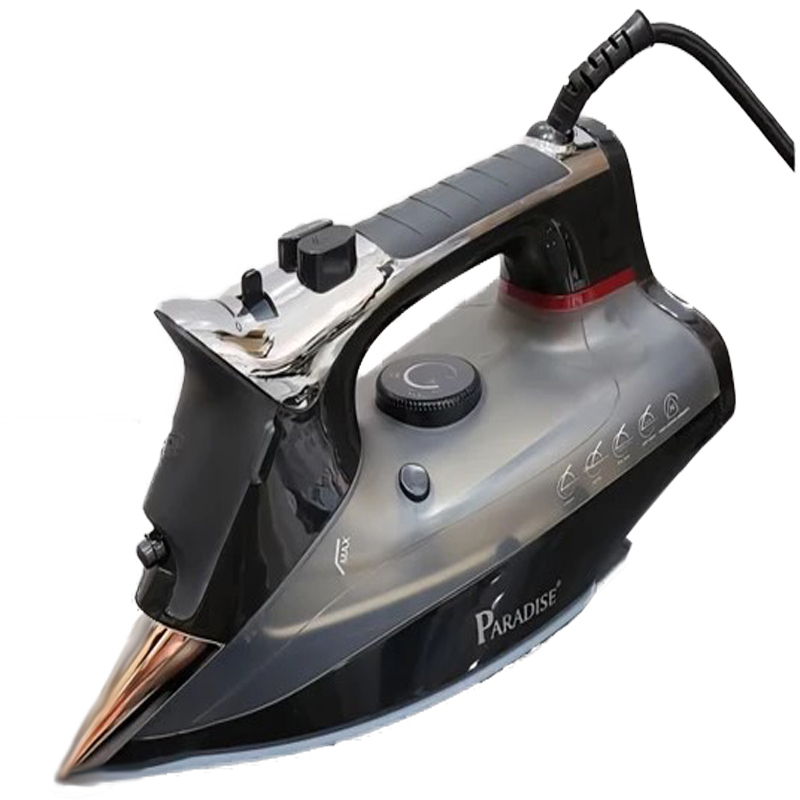  اتو بخار پارادایس P-802 با توان 2200 وات و بخار قوی، چین و چروک را سریع صاف می‌کند. 