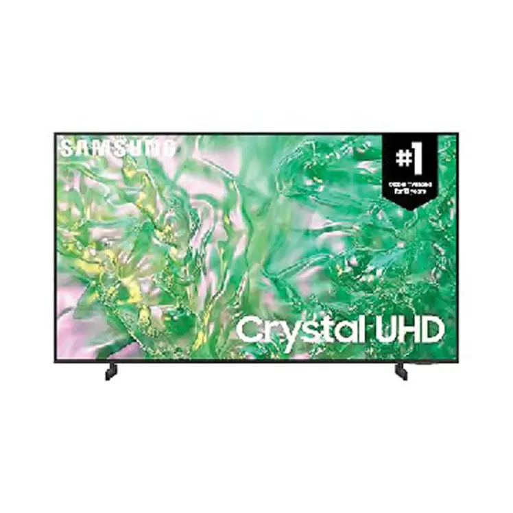 تلویزیون 65 اینچ سامسونگ مدل DU8000 با کیفیت تصویر 4K UHD و فناوری HDR جزئیات را با وضوح خیره‌کننده نمایش می‌دهد.