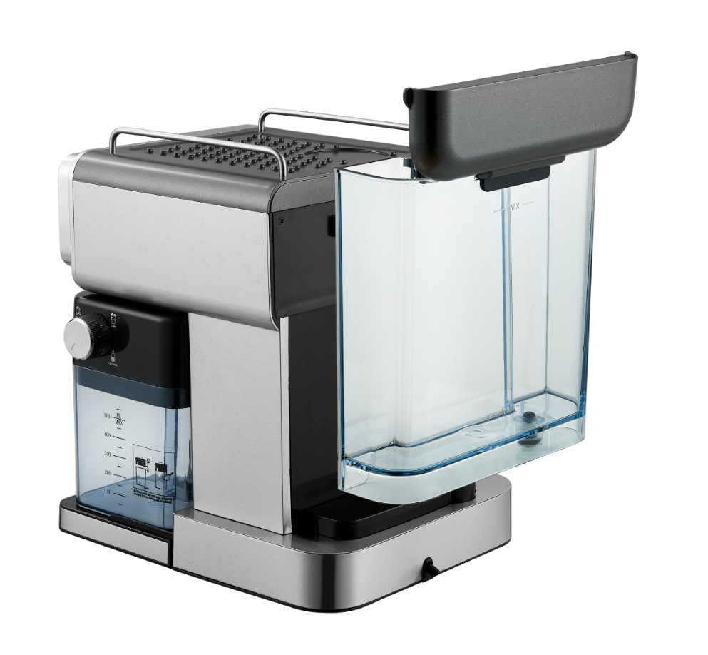 ظرفیت مخزن 1.8 لیتر مناسب استفاده خانگی و کافیشاپهای کوچک.