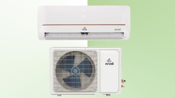کولر گازی 24000 ایوولی سری گلدن کانورتر مدل EVCIS-24K-MD-1s با ظرفیت بالا و عملکرد دوگانه سرمایش و گرمایش