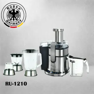 آبمیوه‌گیری 4 کاره روگن RU-1210 با توان 1200 وات و عملکرد پالس. 