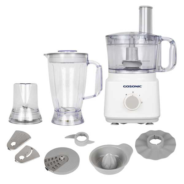 غذاساز چندکاره گوسونیک با تیغه استیل و دیسک رنده 3 عددی